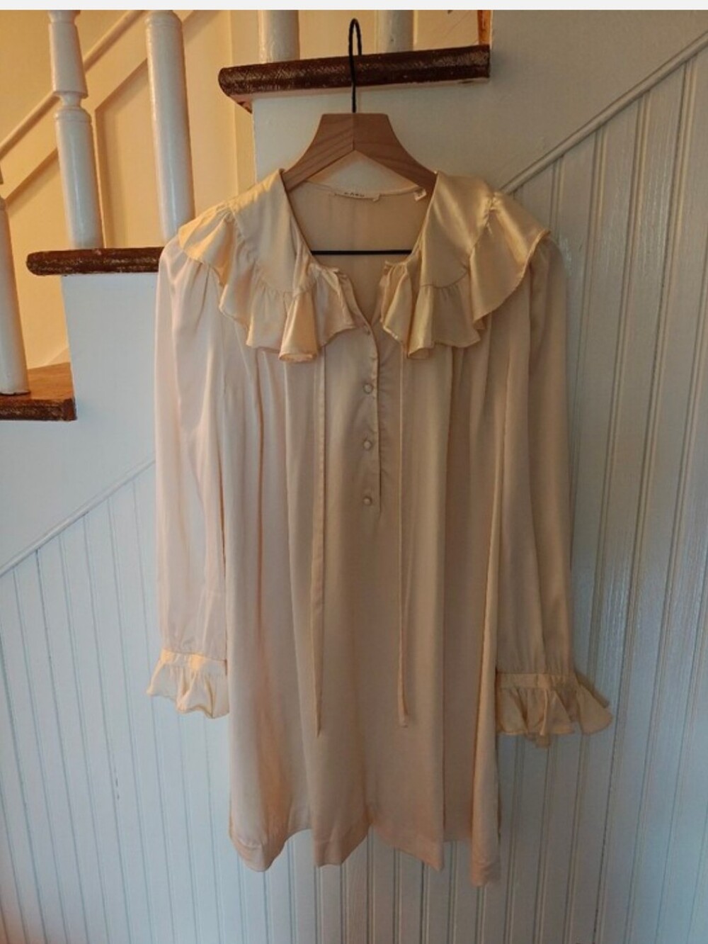 Doen Cream Silk Dress